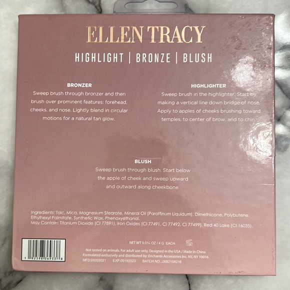 Ellen tracy Shimmer Glow new 9 color palette - Picture 3 of 3